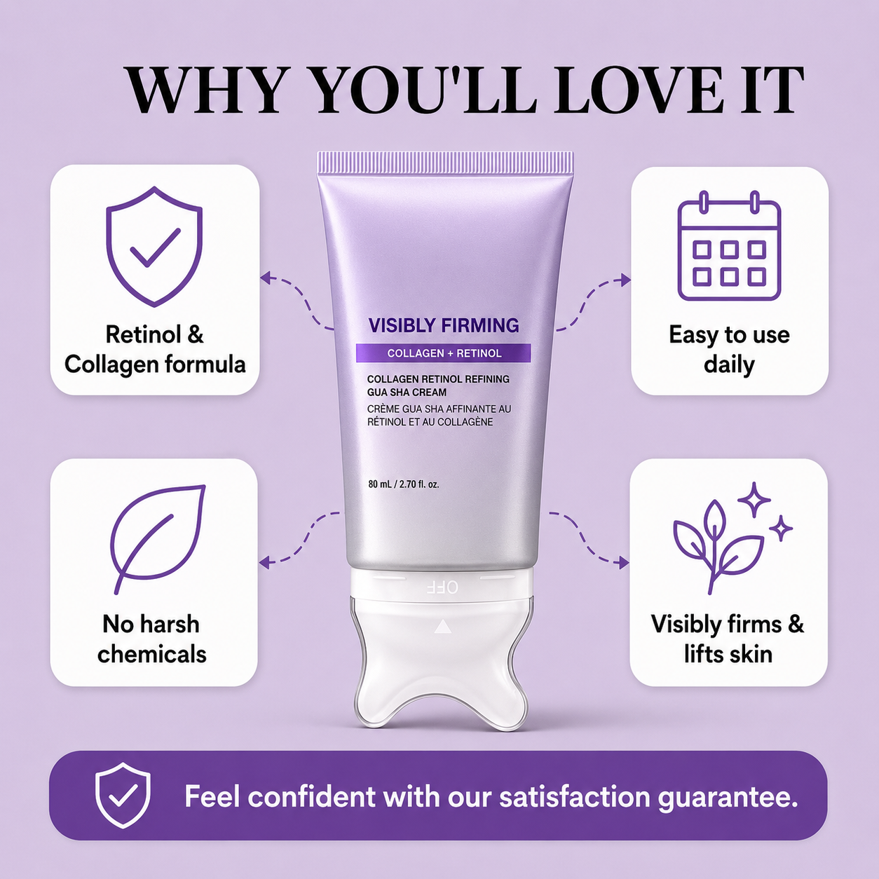 2-in-1 Collagen Retinol Refining Gua Sha Cream