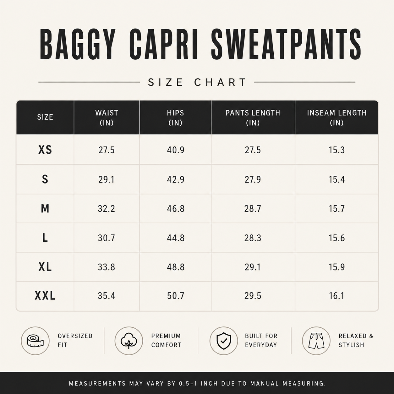Baggy Capri Sweatpants