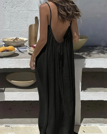 BackLess Confidence Maxi Dress