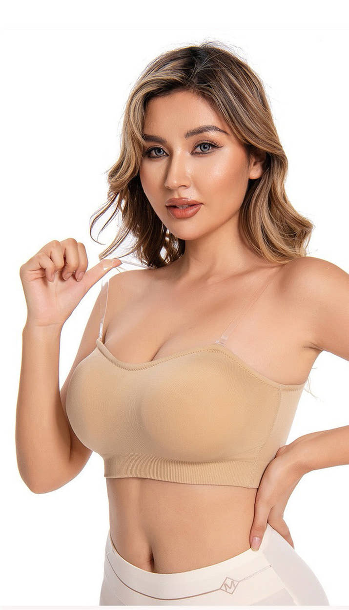 European And American Invisible Shoulder Strap Anti-slip Traceless Silicone Push Up Chest Wrap