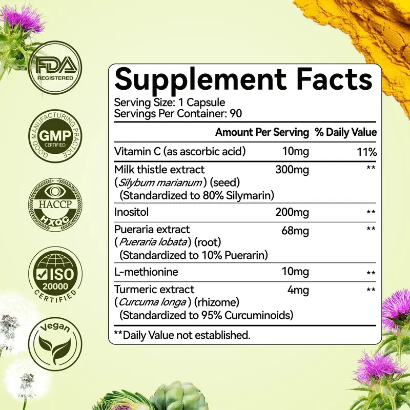 Milk Thistle Liver Detox & Fat Digestion Support