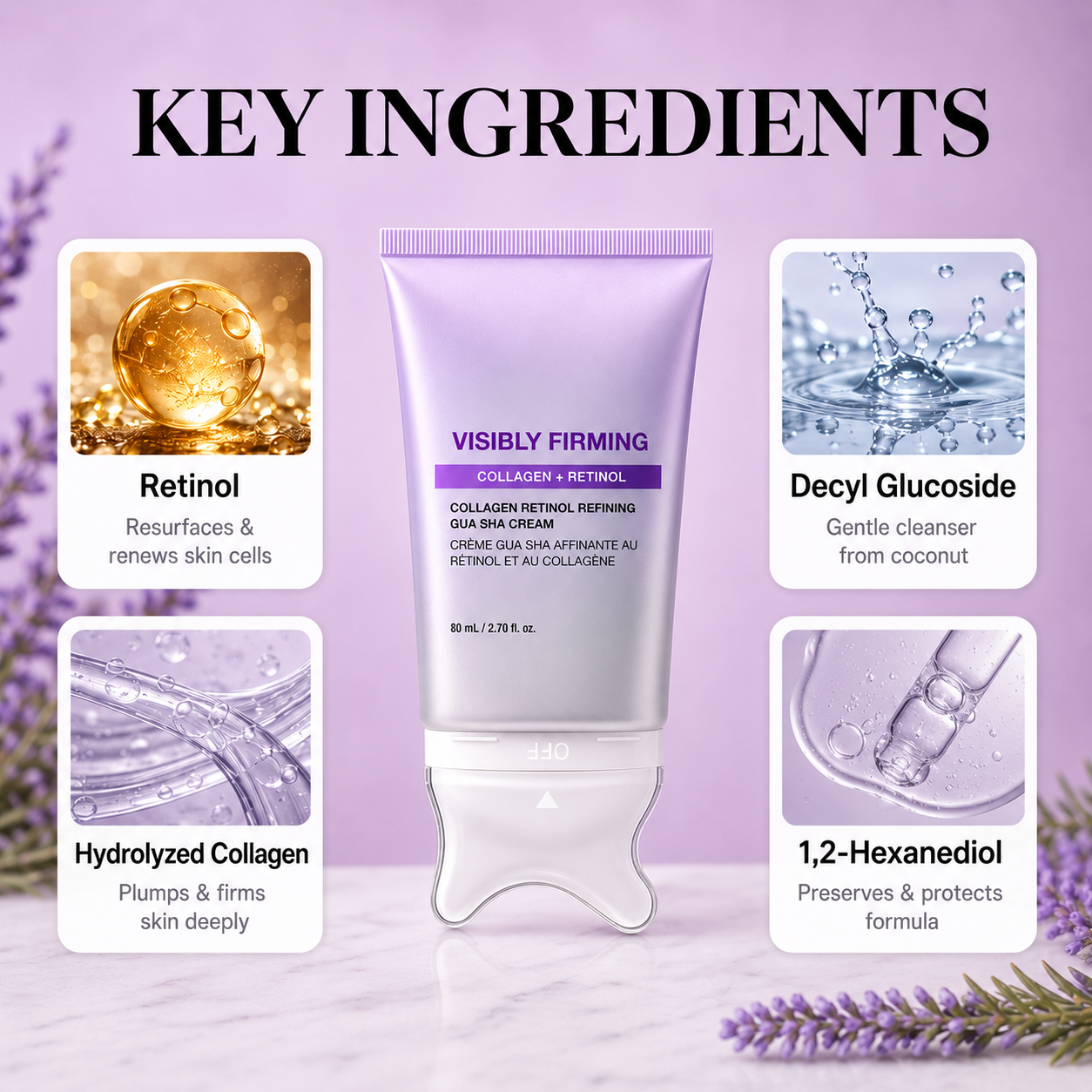 2-in-1 Collagen Retinol Refining Gua Sha Cream