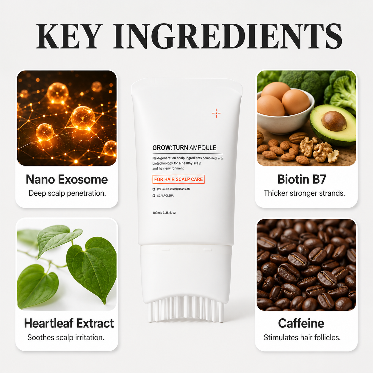GrowTurn Hair Brush Serum