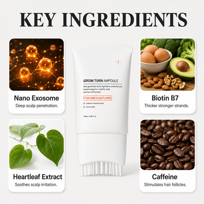 GrowTurn Hair Brush Serum
