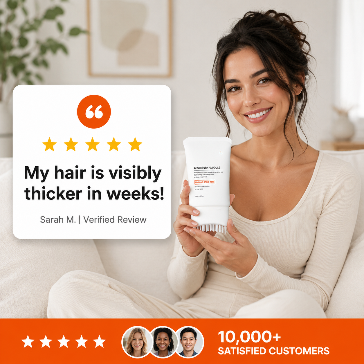 GrowTurn Hair Brush Serum