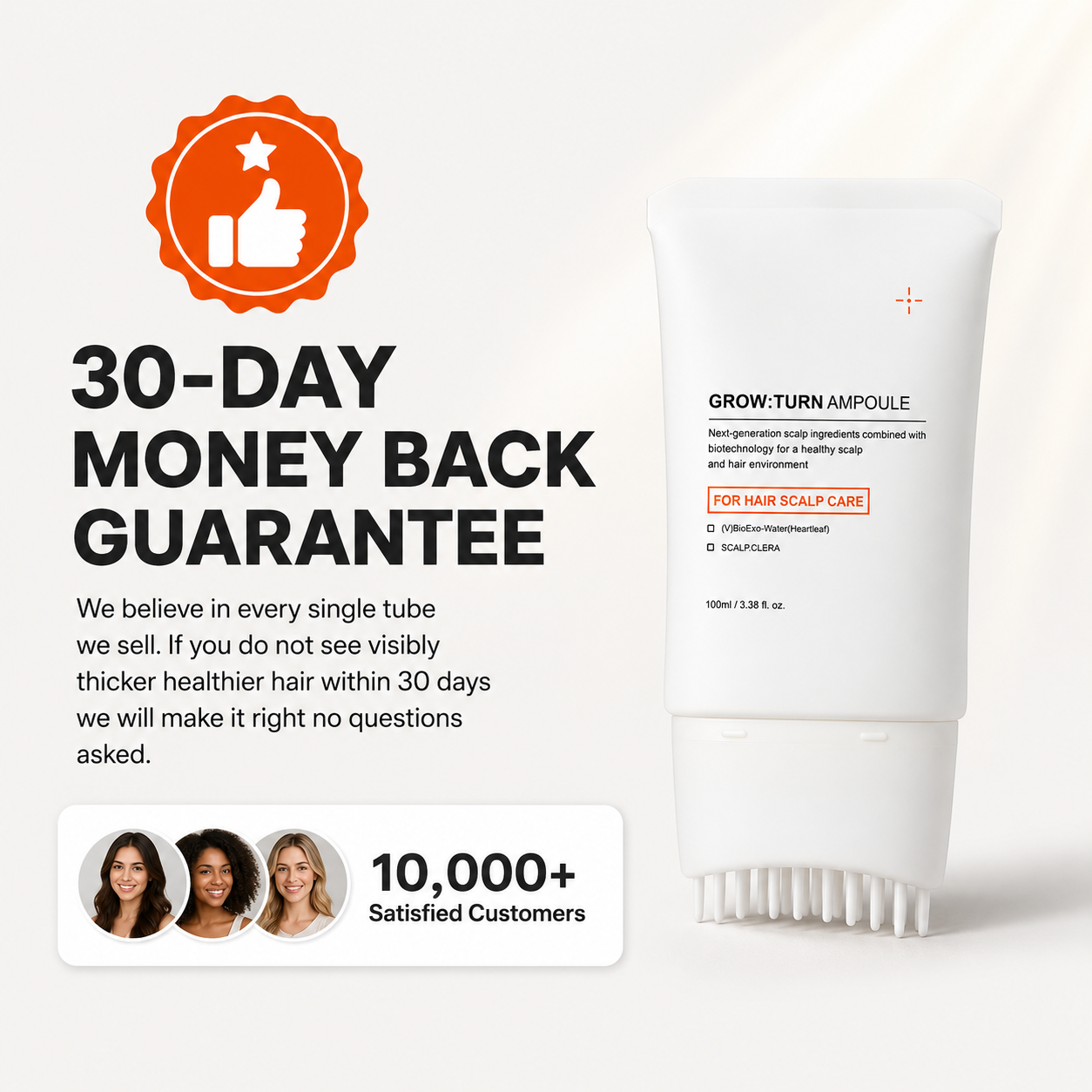 GrowTurn Hair Brush Serum