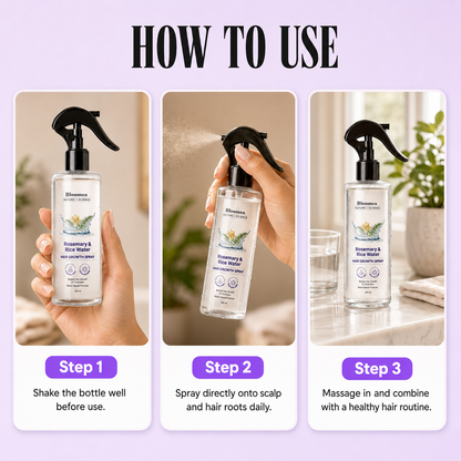 Rosemary & Rice Water Hair Growth Spray
