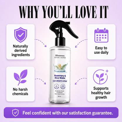 Rosemary & Rice Water Hair Growth Spray
