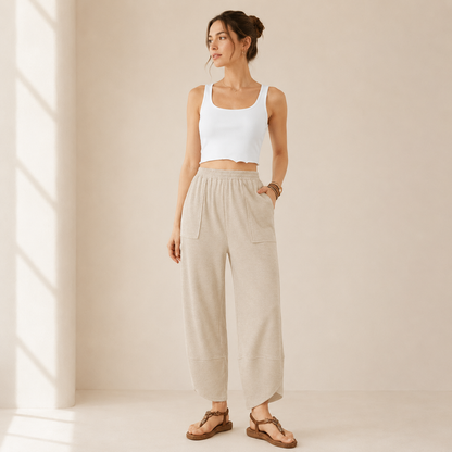 The Relaxed Wide Leg Lounge Pant