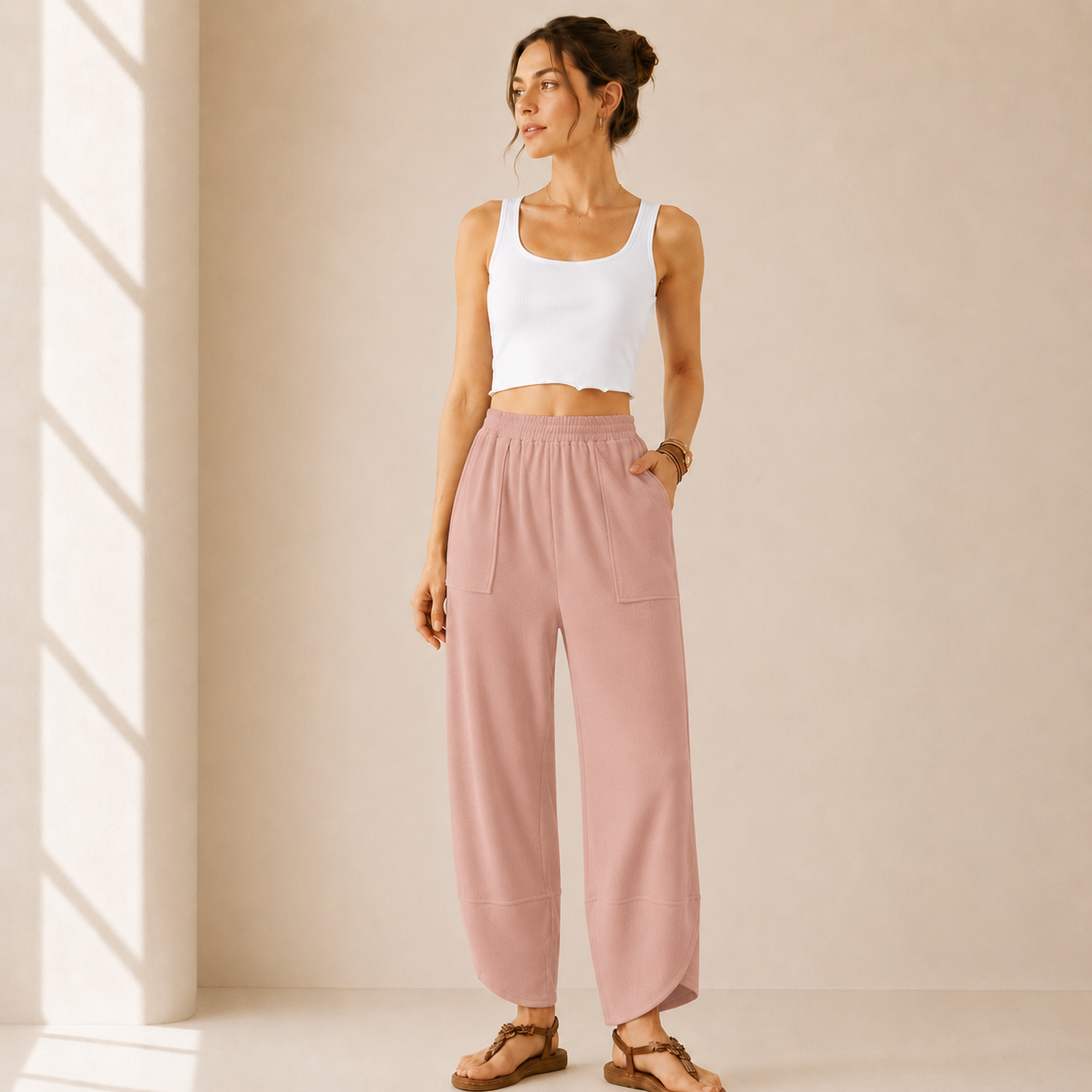 The Relaxed Wide Leg Lounge Pant