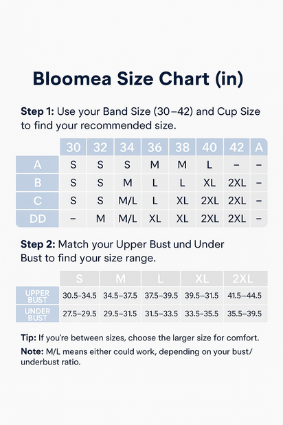 Blooméa's Non Slip Silicone Strapless Bra