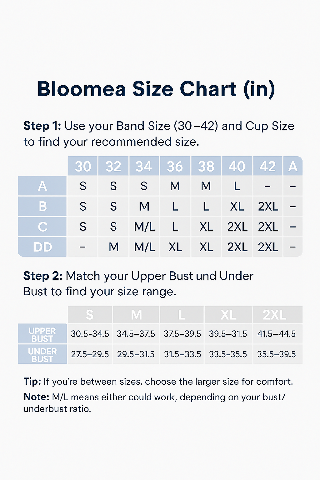 Blooméa's Non Slip Silicone Strapless Bra