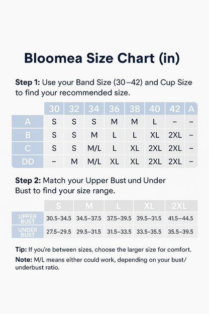 Blooméa's Non Slip Silicone Strapless Bra