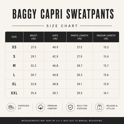 Baggy Capri Sweatpants