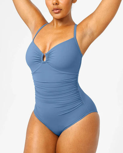 Shaping U-Ring One-Piece Swimsuit