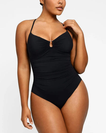 Shaping U-Ring One-Piece Swimsuit