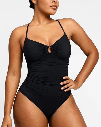 Shaping U-Ring One-Piece Swimsuit