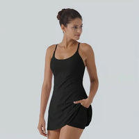 Bloomea Backless Active Dress-Easy Peezy