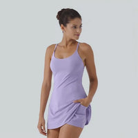 Bloomea Backless Active Dress-Easy Peezy
