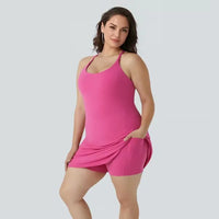 Bloomea Backless Active Dress-Easy Peezy