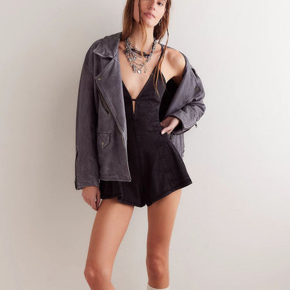 Dazed Denim Romper