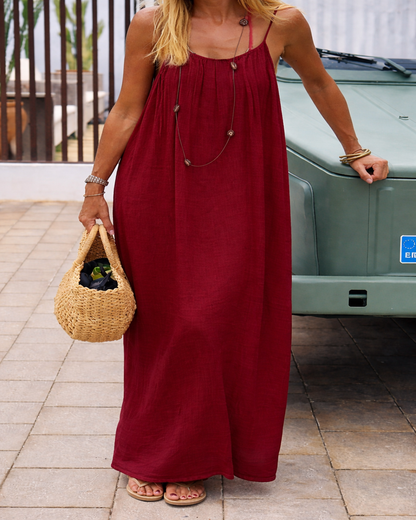 BackLess Confidence Maxi Dress
